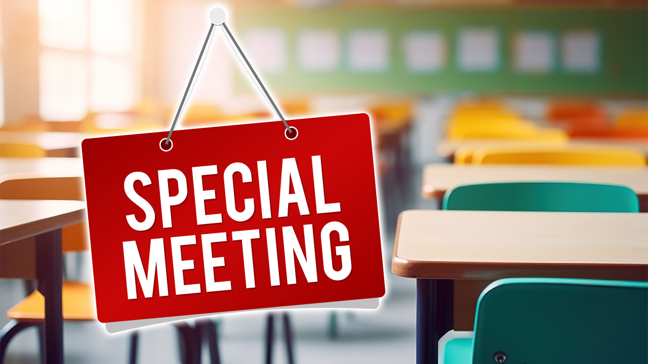 Wednesday: Special Meeting of the Manville School Board