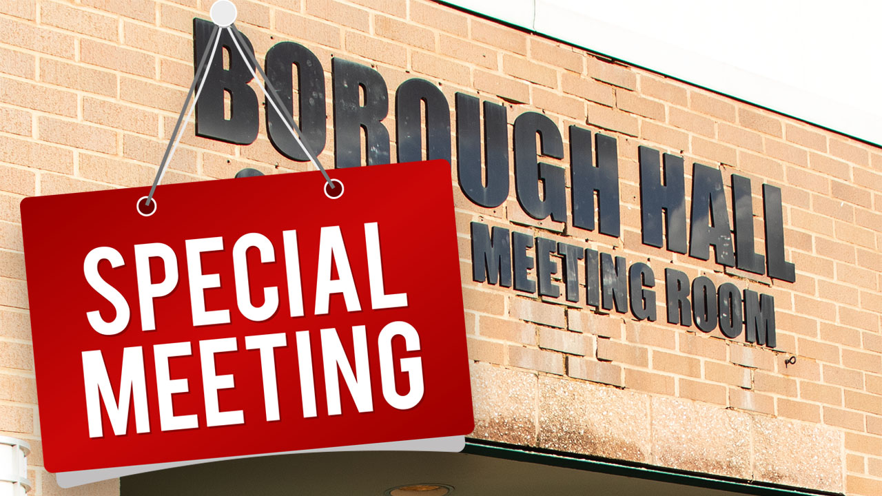 Special Borough Council Meeting Monday