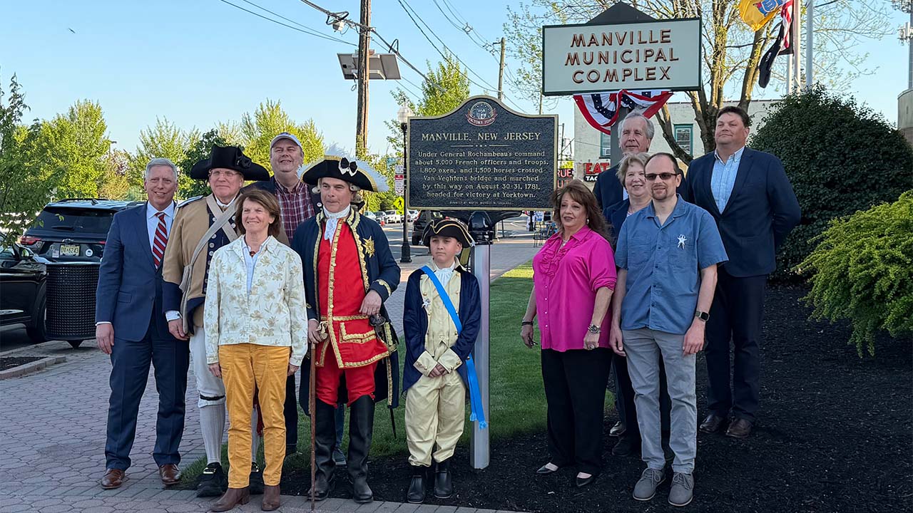Manville Unveils Victory Town Marker Honoring 1781 March to Yorktown