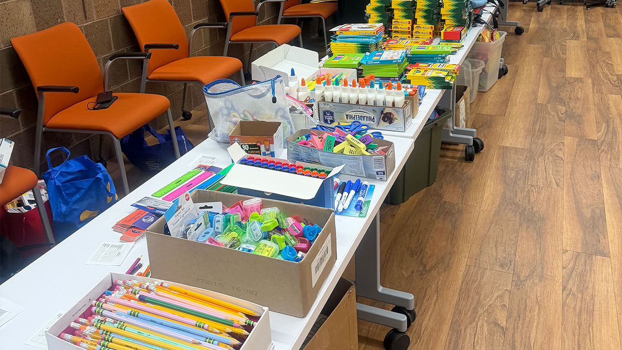 120 Students Helped at Annual School Supply Event 120 Students Helped at Annual School Supply Event