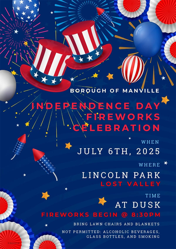 Manville Fireworks Show