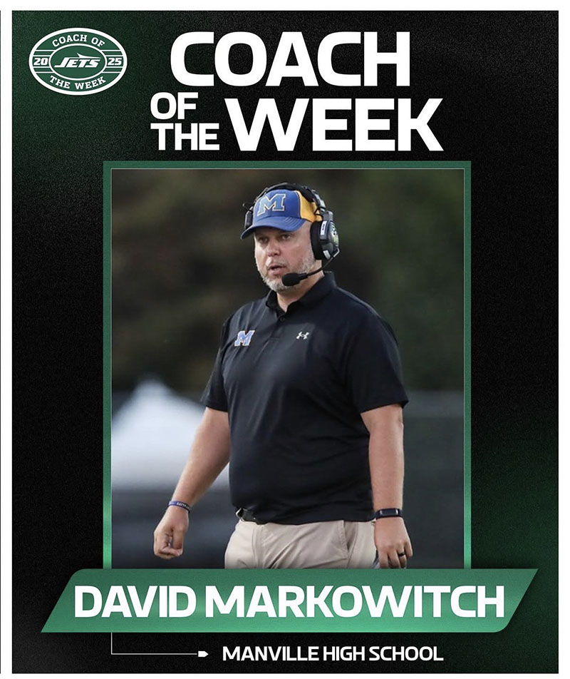 David Markowitch named the New York Jets High School Coach of the Week David Markowitch named the New York Jets High School Coach of the Week