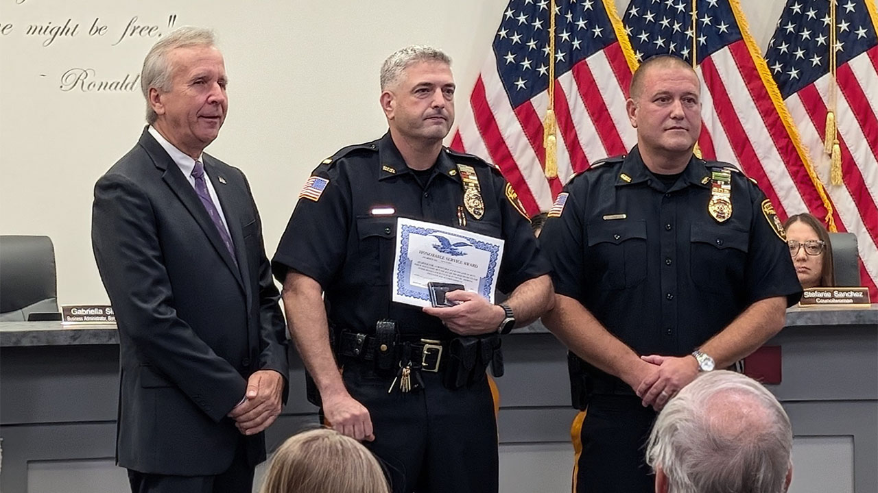 Manville Police Honorable Service Award Manville Police Honorable Service Award