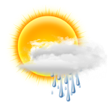 Partly Cloudy with Scattered Showers