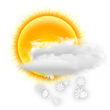 Partly Cloudy with Snow Showers
